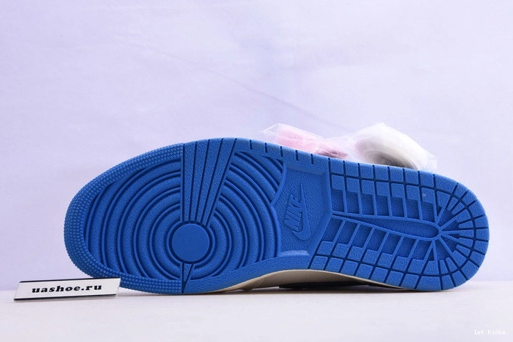 Military Fragment DH3227-105 Blue Jordan Travis Scott 1 Air 0316